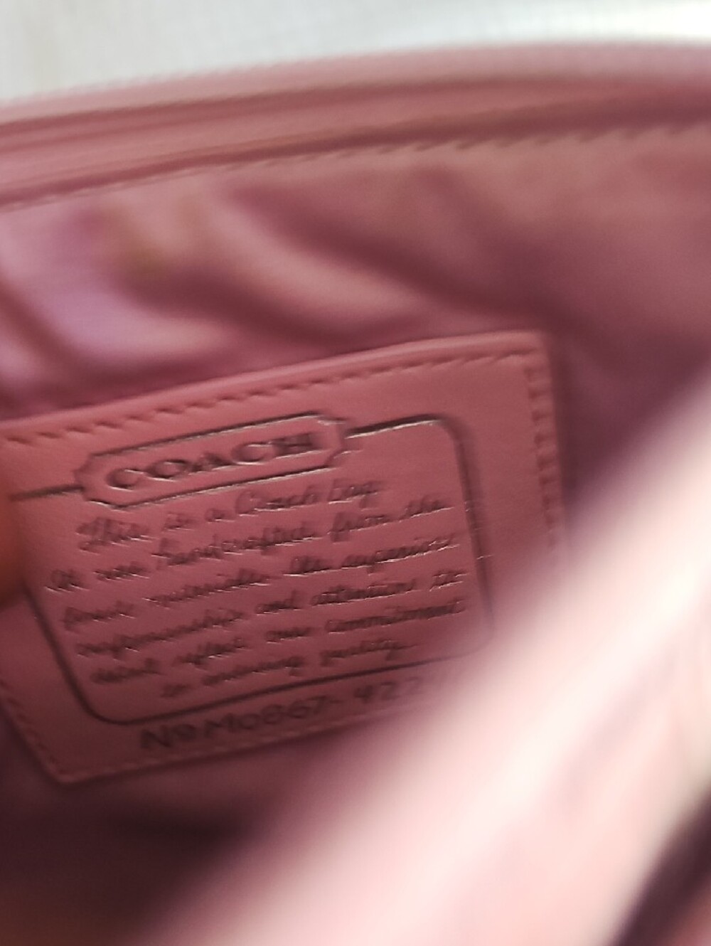 Coach Pink Signature Stripe Crossbody Bag - Picture 3 of 3